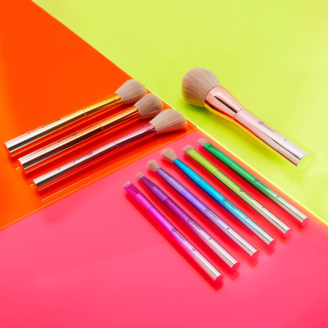 BH Cosmetics Take Me Back to Brazil Brushes 10 Piece Brush Set