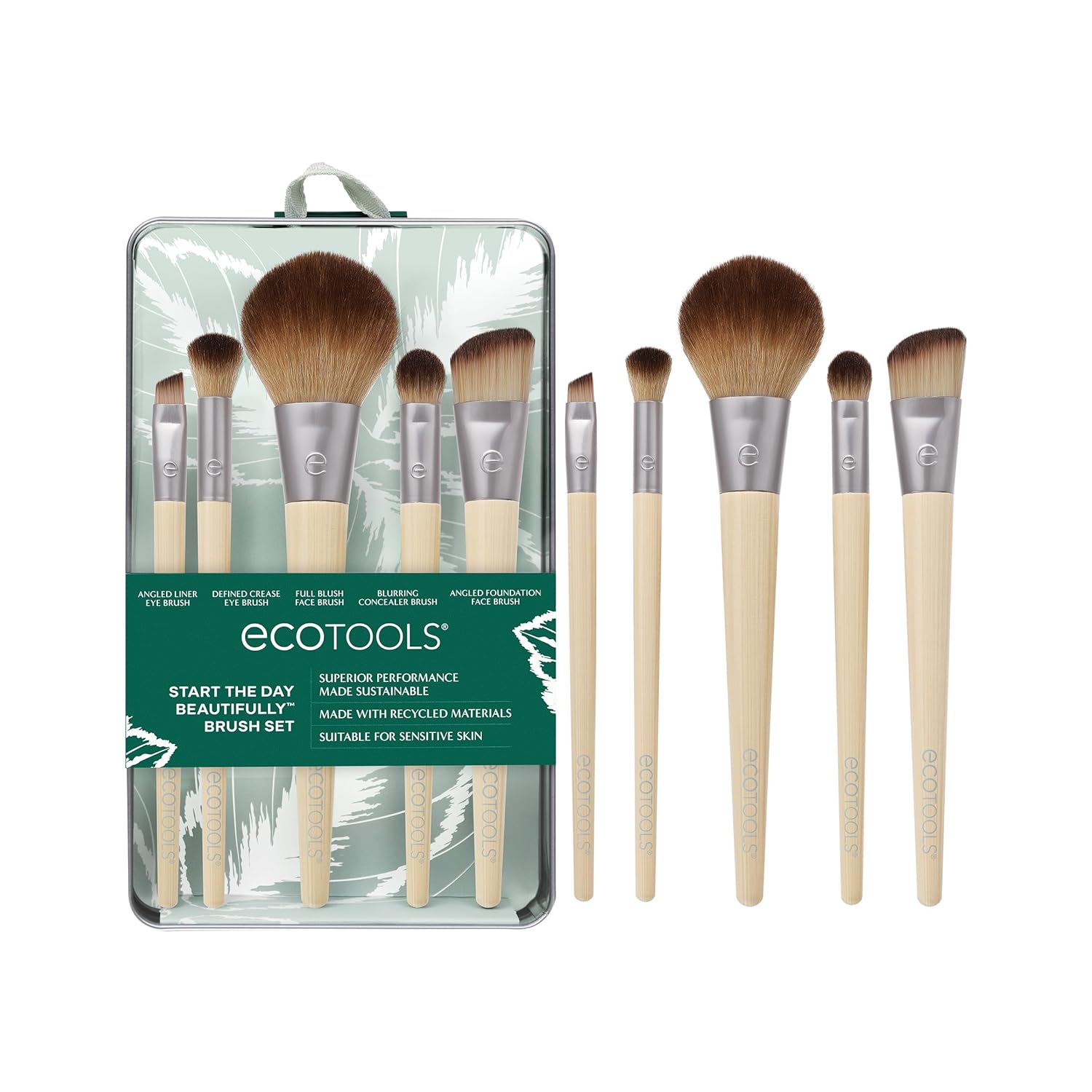 EcoTools BrushesEcoTools Start The Day Beautifully 6 Piece Makeup Brush Set