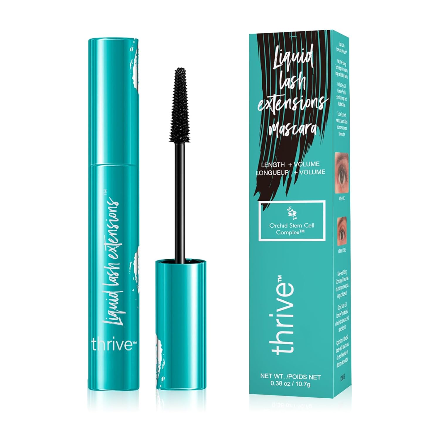 Thrive Mascara Liquid Lash Extensions Cosmetics, Premium Waterproof