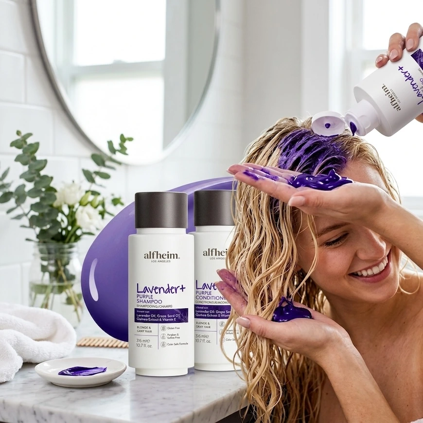 Purple Shampoo for Blonde Hair: How to Use It Without Staining