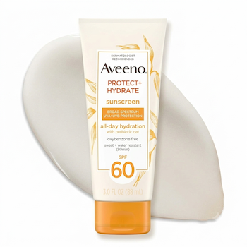 Aveeno Protect + Hydrate SPF 60 Face Sunscreen, Prebiotic Oat