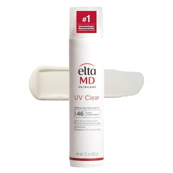 EltaMD UV Clear Face Sunscreen with Zinc Oxide, Oil-Free, SPF 46