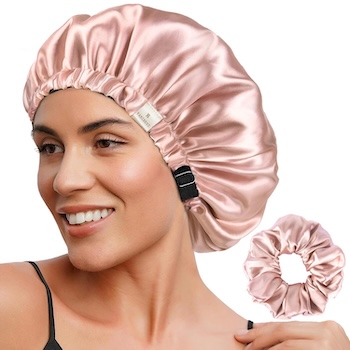 YANIBEST Adjustable Satin Bonnet Double Layer Hair Bonnet